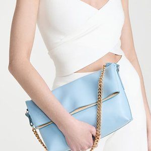 New Altuzarra Logo Leather Clutch-On-Chain